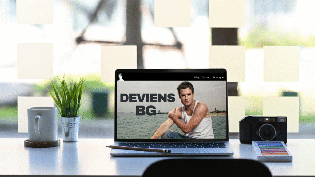 deviens beau gosse mockup pour deviensbg.com