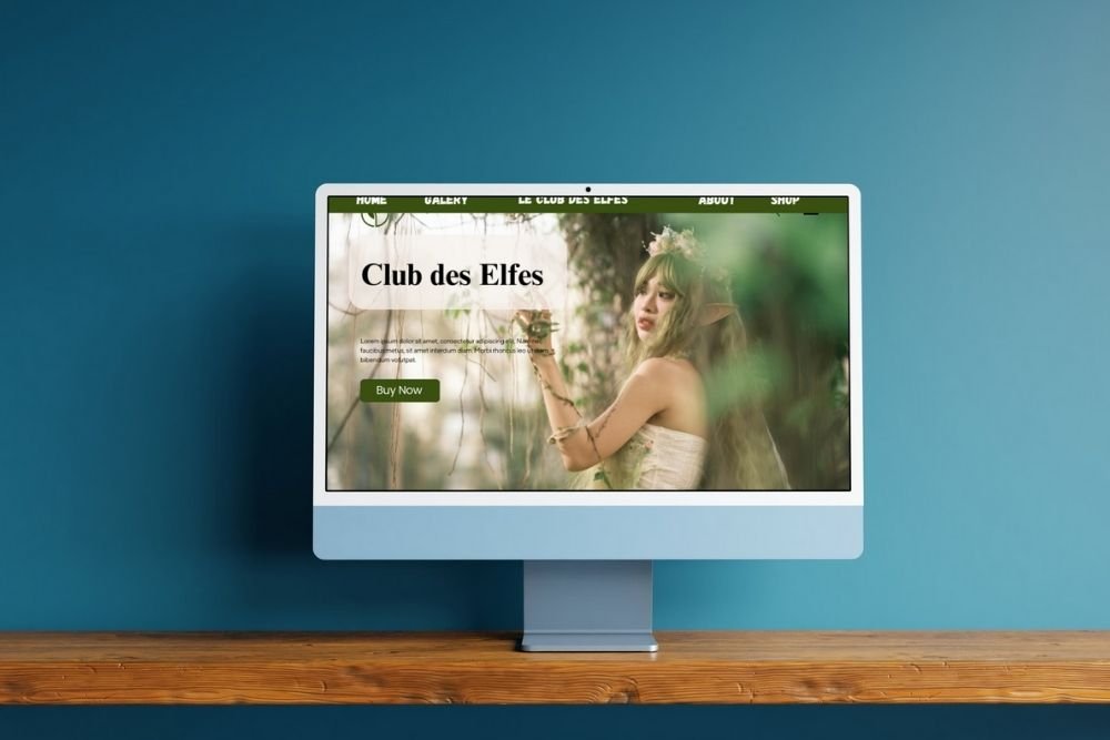 mock up pour le club des elfes