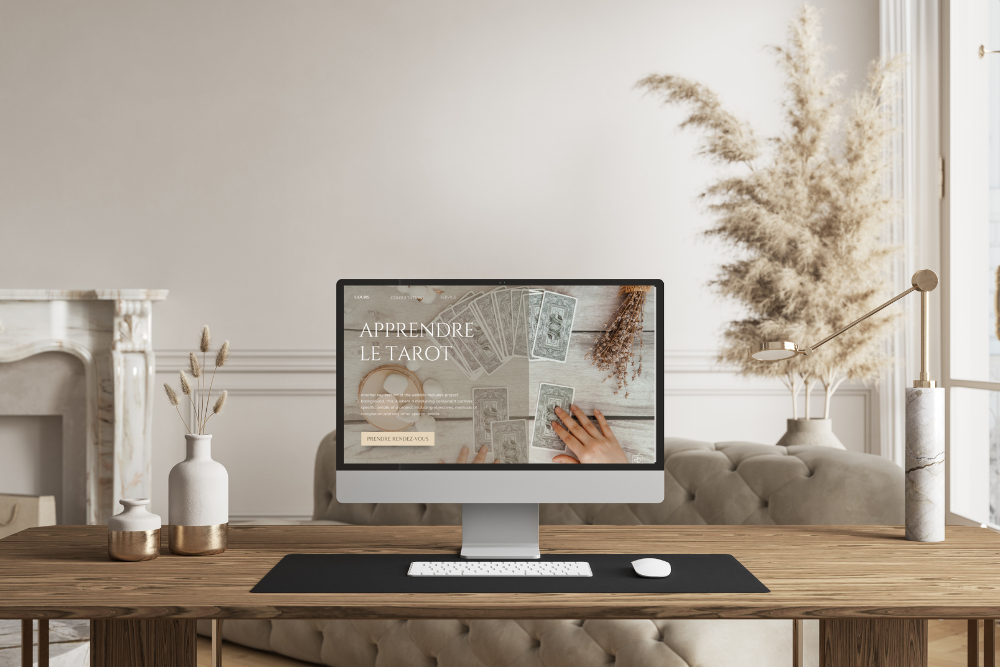 mock up apprendreletarot.com
