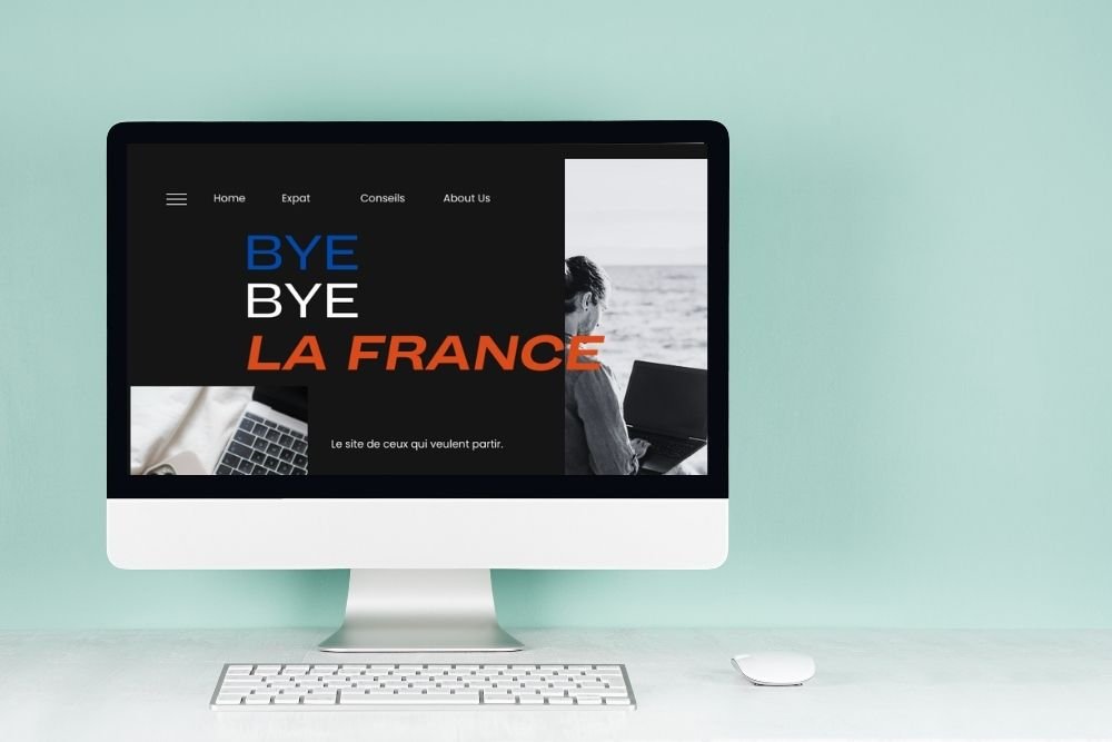 mock up byebyelafrance.com