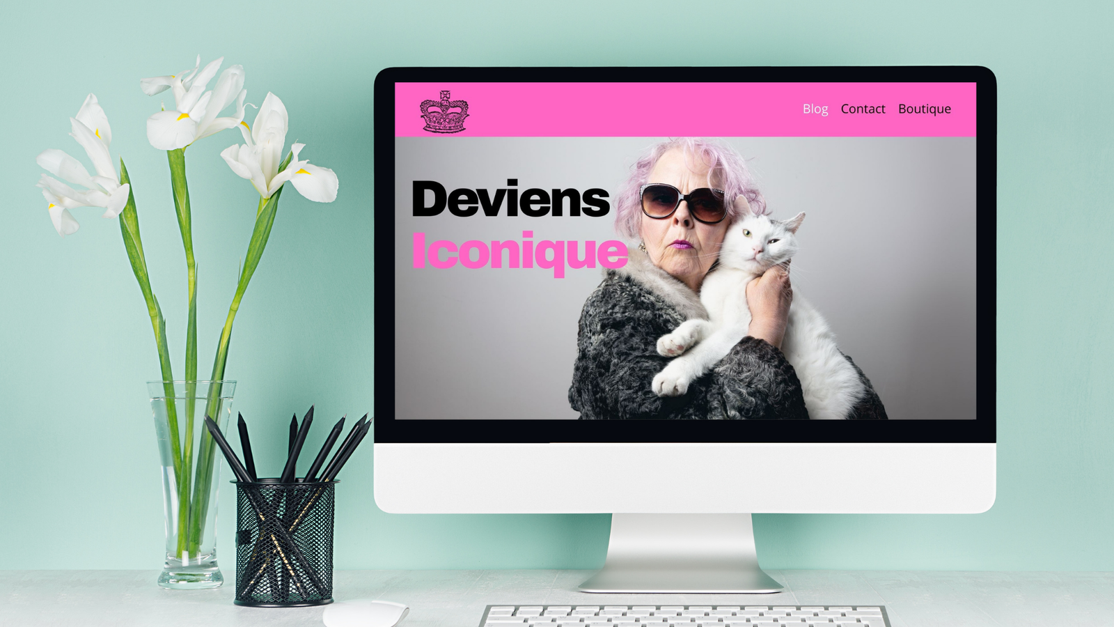 mockup deviensiconique.com